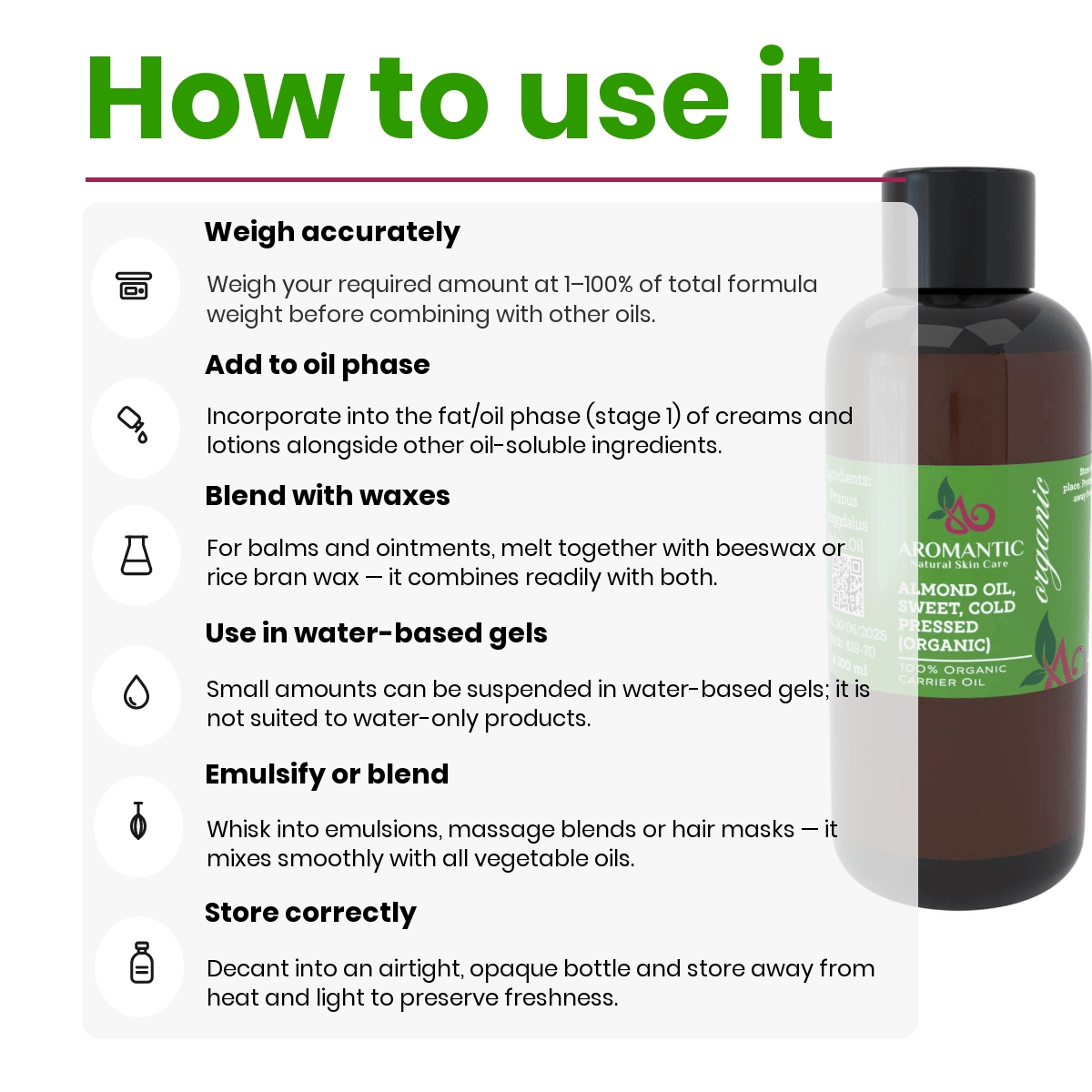 Organic Sweet Almond Oil