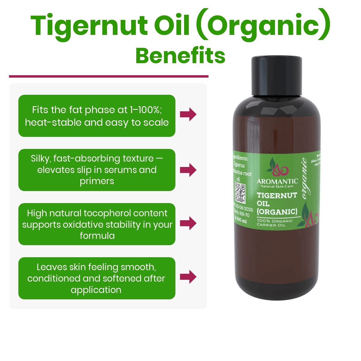 Organic Tigernut Oil