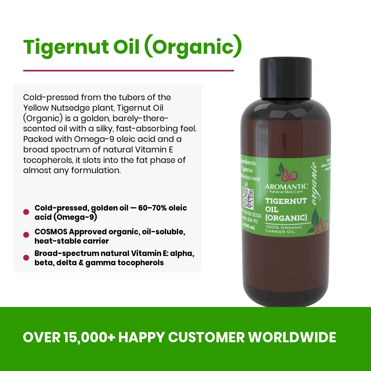 Organic Tigernut Oil