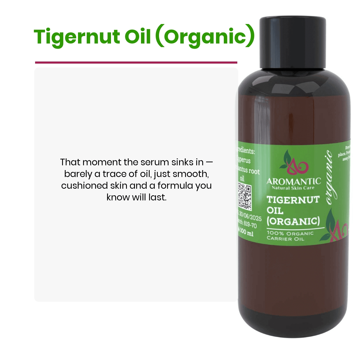 Organic Tigernut Oil