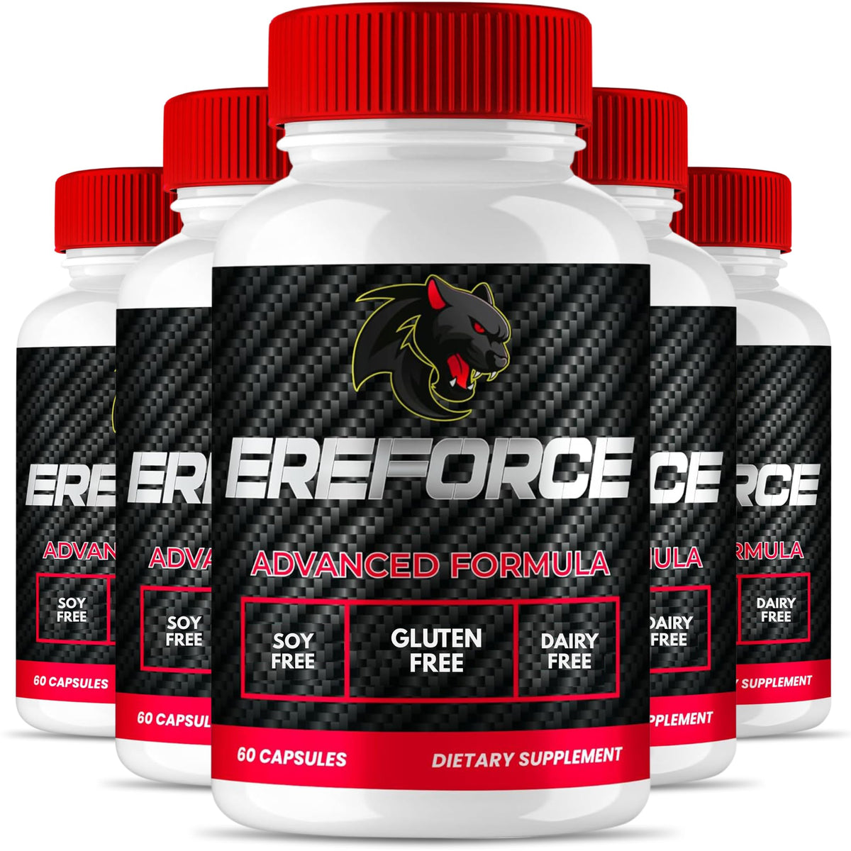Original Ereforce - Advanced Daily Capsules | Premium Natural Formula | 60 Capsules per Bottle (Pack of 5)