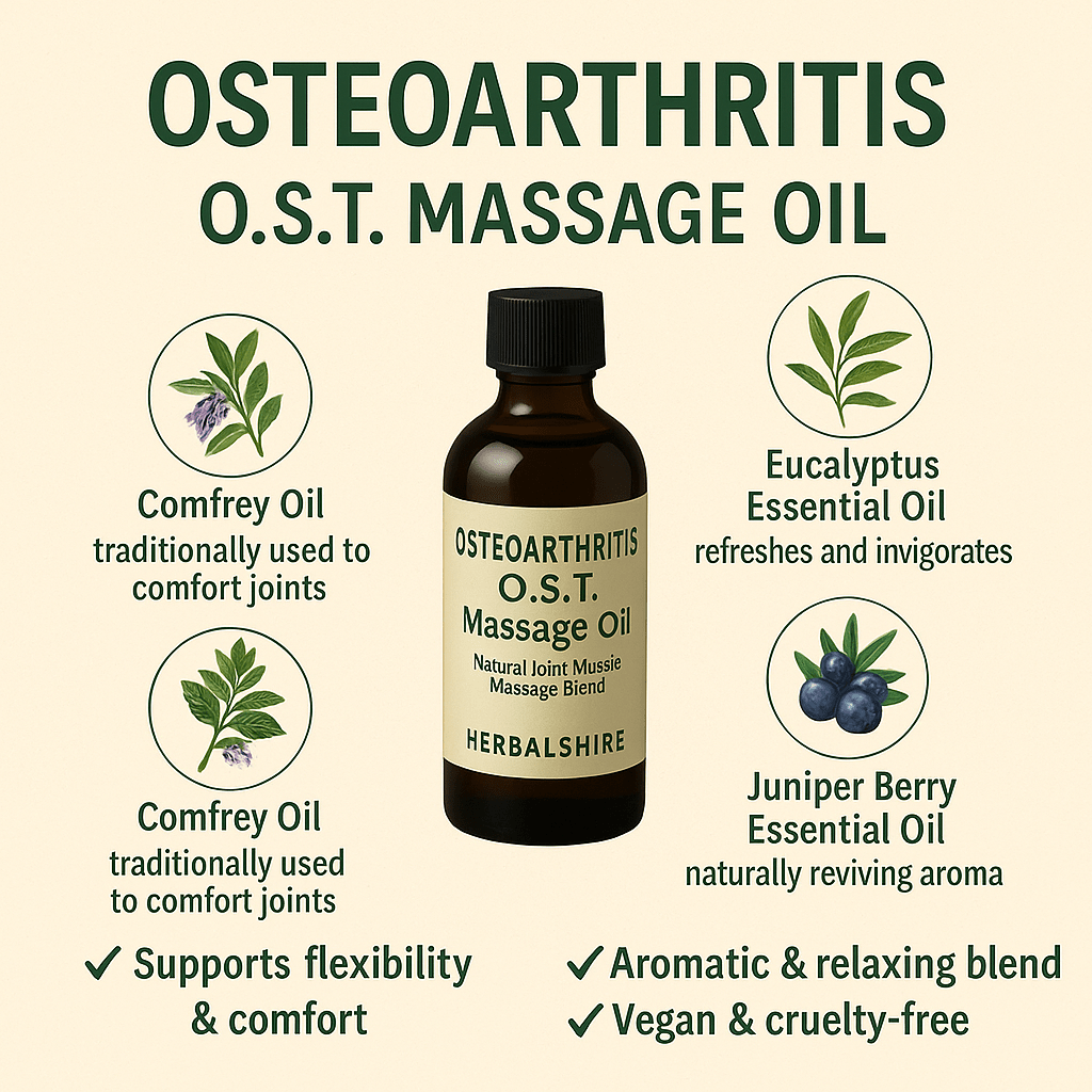 Osteoarthritis Massage Natural Oil 100ml 250ml 500ml —Relieve Joint Pain Handmade