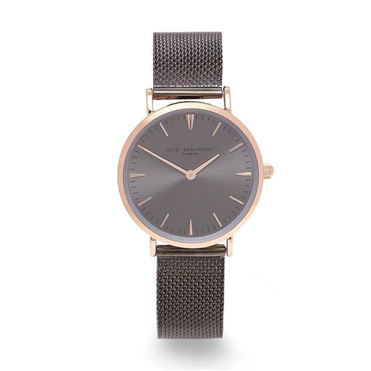 Own Handwriting Small Elie Beaumont Dark Grey Ladies Watch
