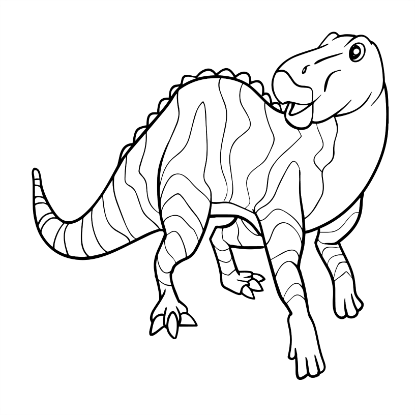 Dinosaur Colouring Book - 55 Bold and Simple Designs for Young Kids