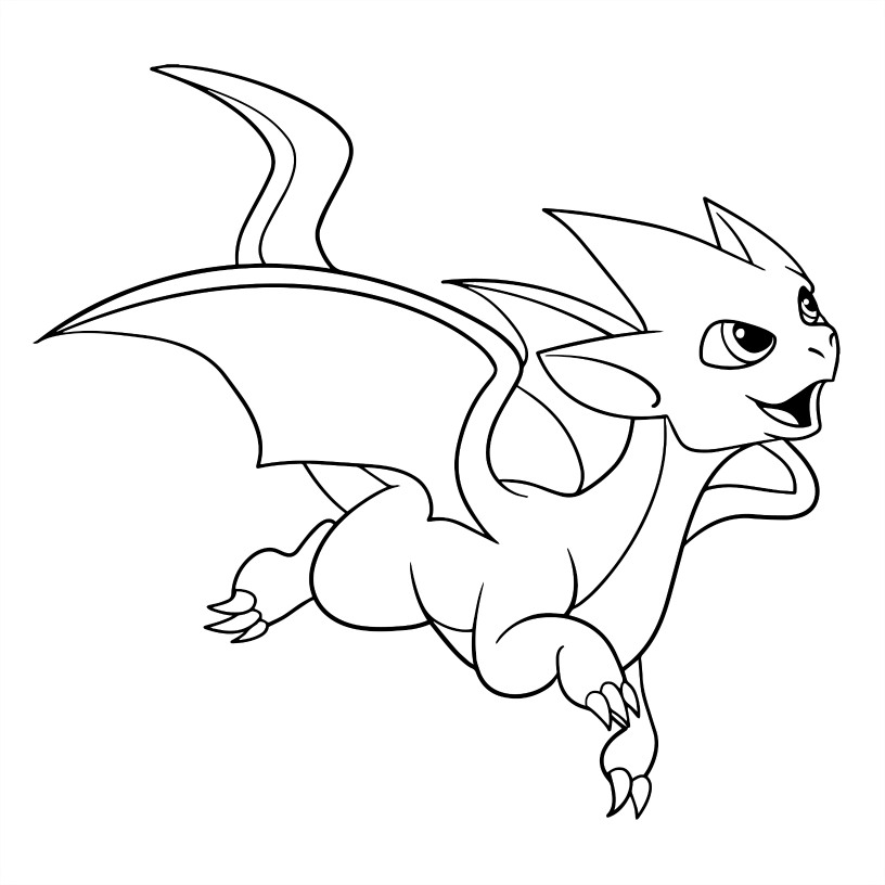 Dragon Colouring Book - 55 Bold and Simple Designs for Young Kids
