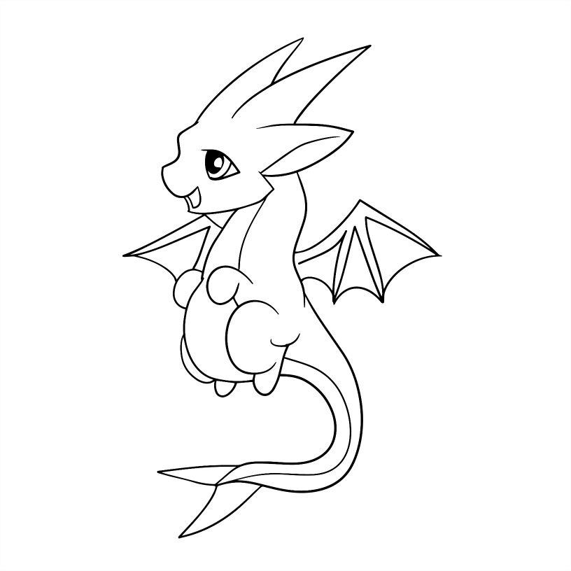 Dragon Colouring Book - 55 Bold and Simple Designs for Young Kids