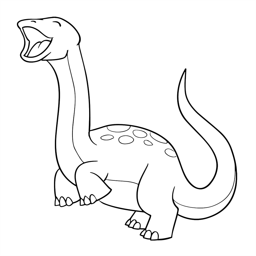 Dinosaur Colouring Book - 55 Bold and Simple Designs for Young Kids