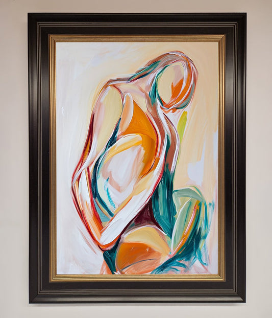Pain Stroke Embrace Framed Poster