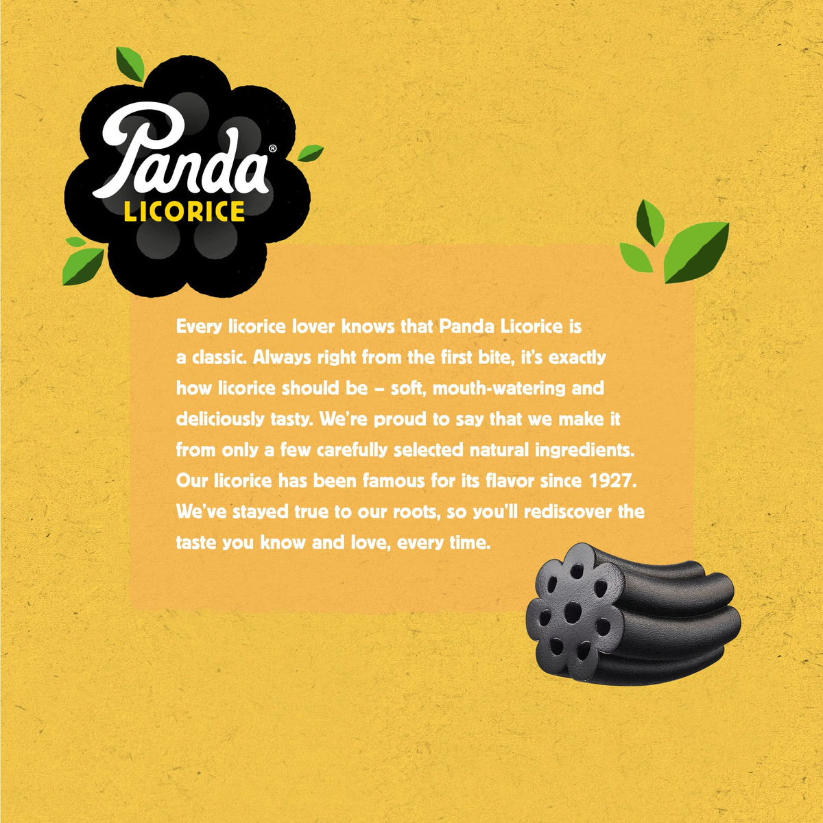 Panda Natural Soft Licorice – Pure Panda Black Licorice (4x7 oz, Resealable) – Vegan & Non-GMO