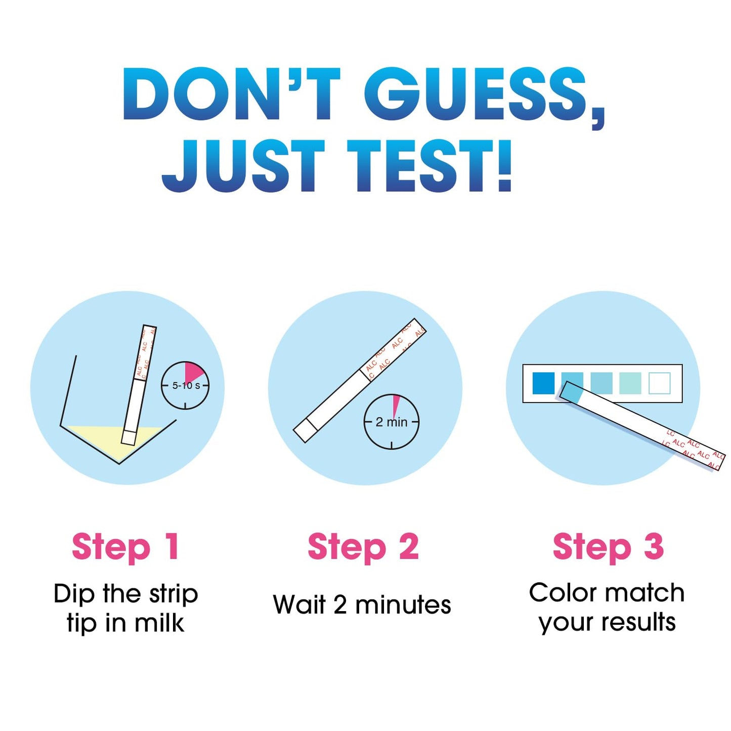 Papablic Breast Milk Alcohol Test Strips - Quick 2-Minute Results, 12 Pcs