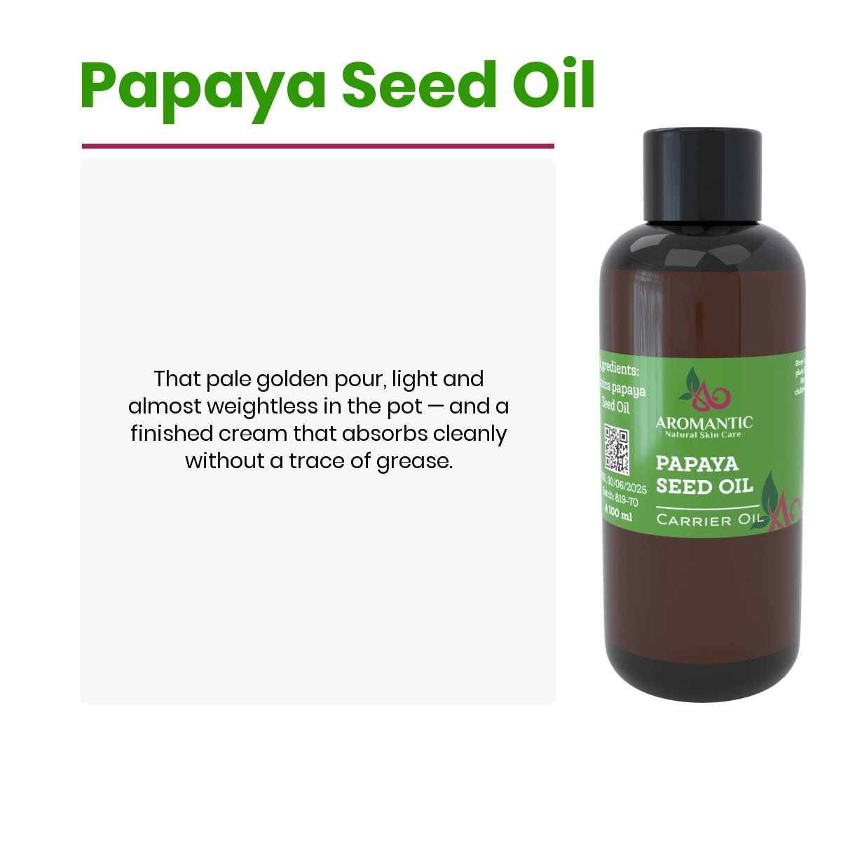 Papaya Seed Oil