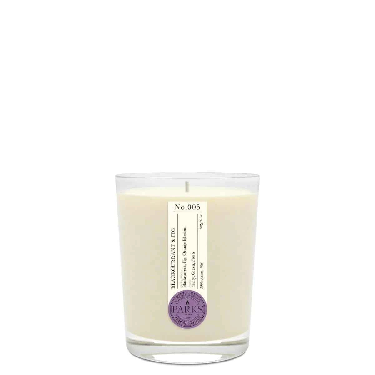 BLACKCURRANT & FIG 1 WICK SCENTED CANDLE 180G