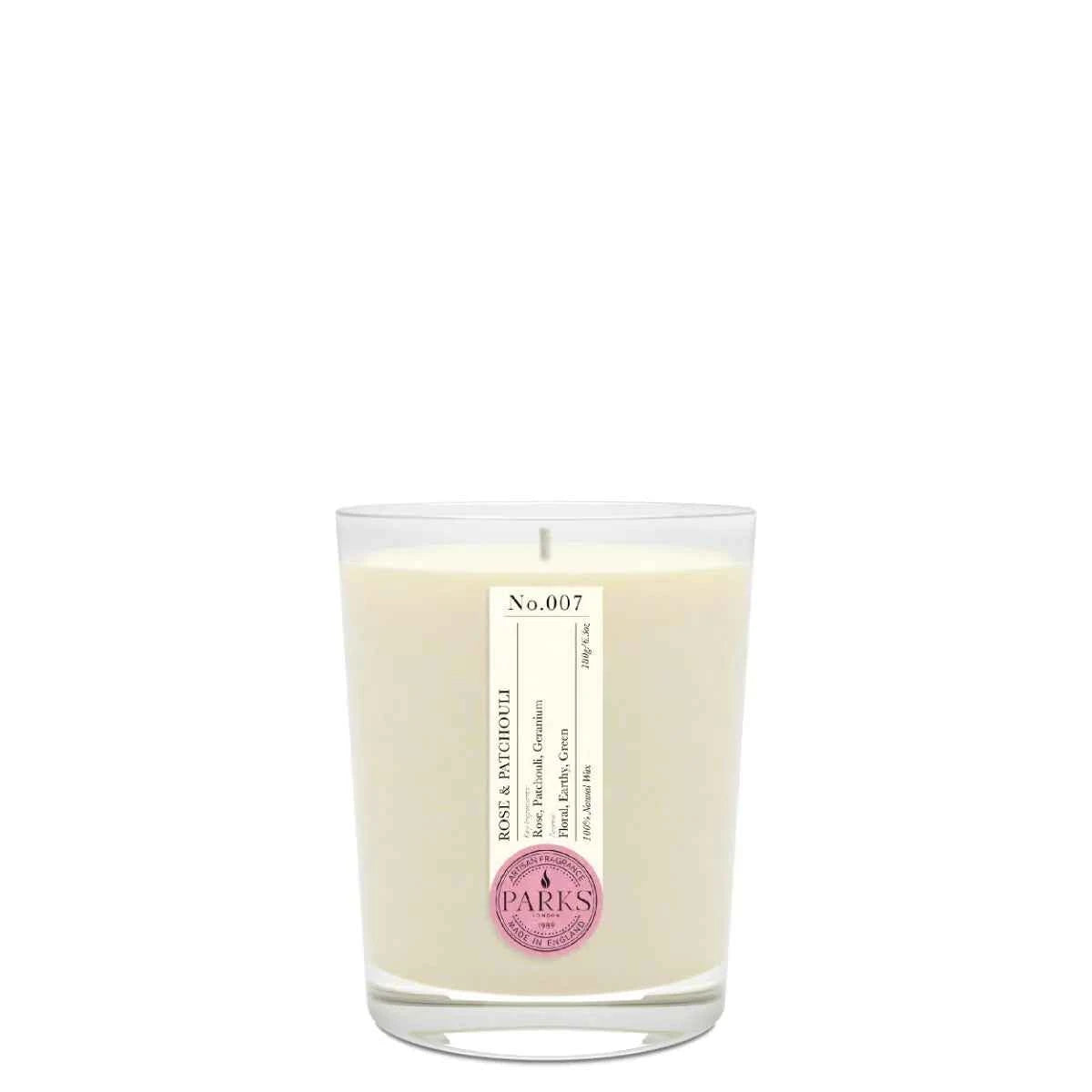 ROSE & PATCHOULI 1 WICK SCENTED CANDLE 180G