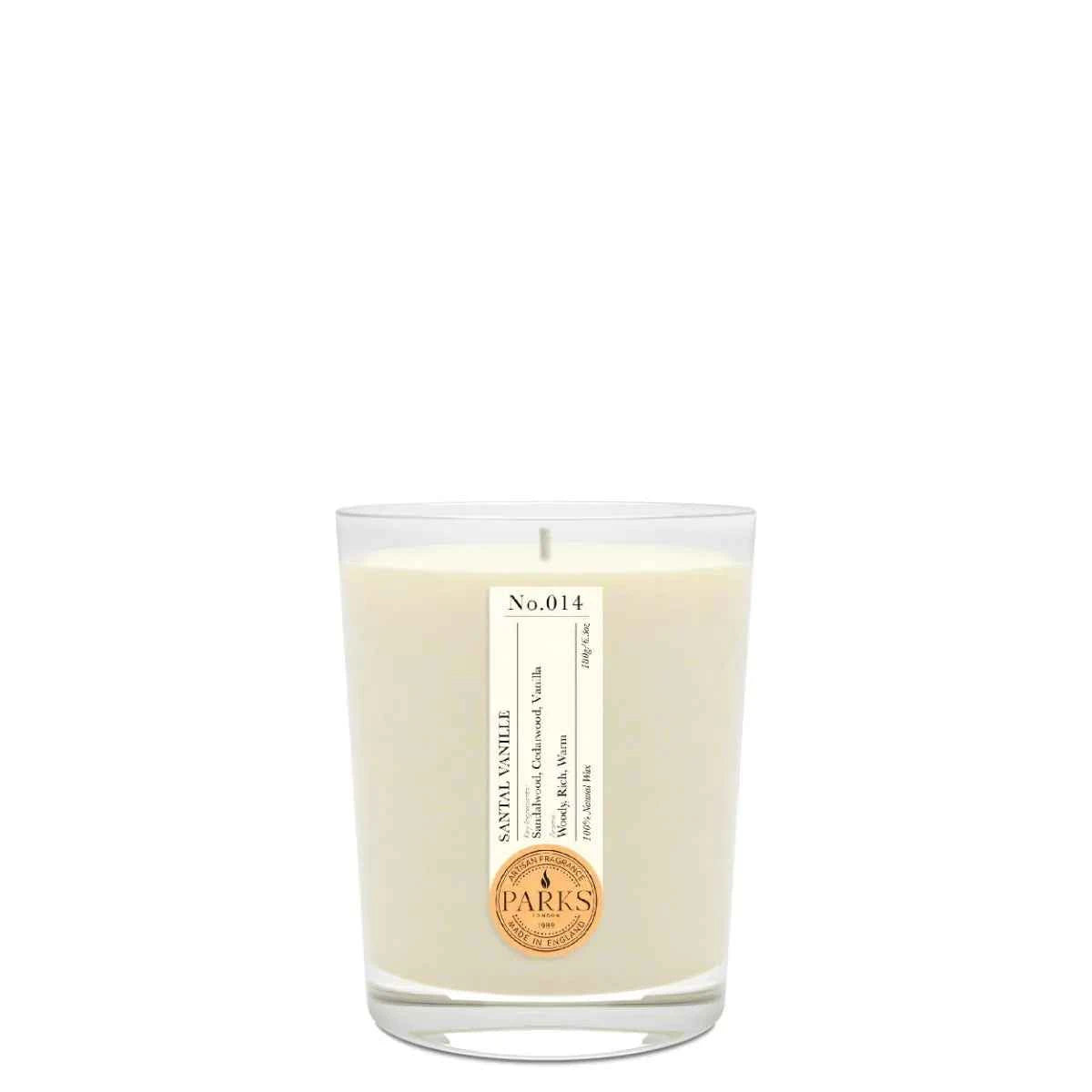 SANTAL VANILLE 1 WICK SCENTED CANDLE 180G
