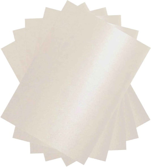 A4 White Pearlised Card x 5 Sheets Per Pack - 240gsm
