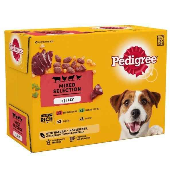 Pedigree Adult Mixed Selection in Jelly 100g x 48
