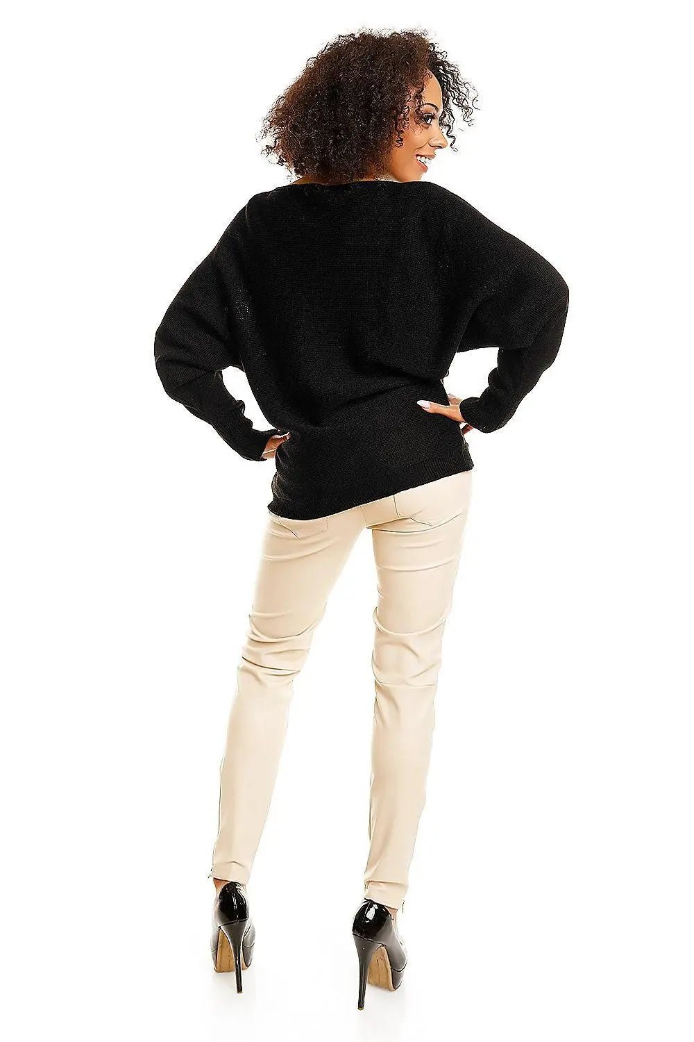 PeeKaBoo short oversize pregnancy sweater