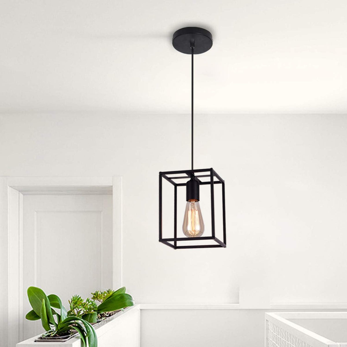 Pendant Light Vintage Retro Ceiling Lamp Industrial Black Metal Lamp