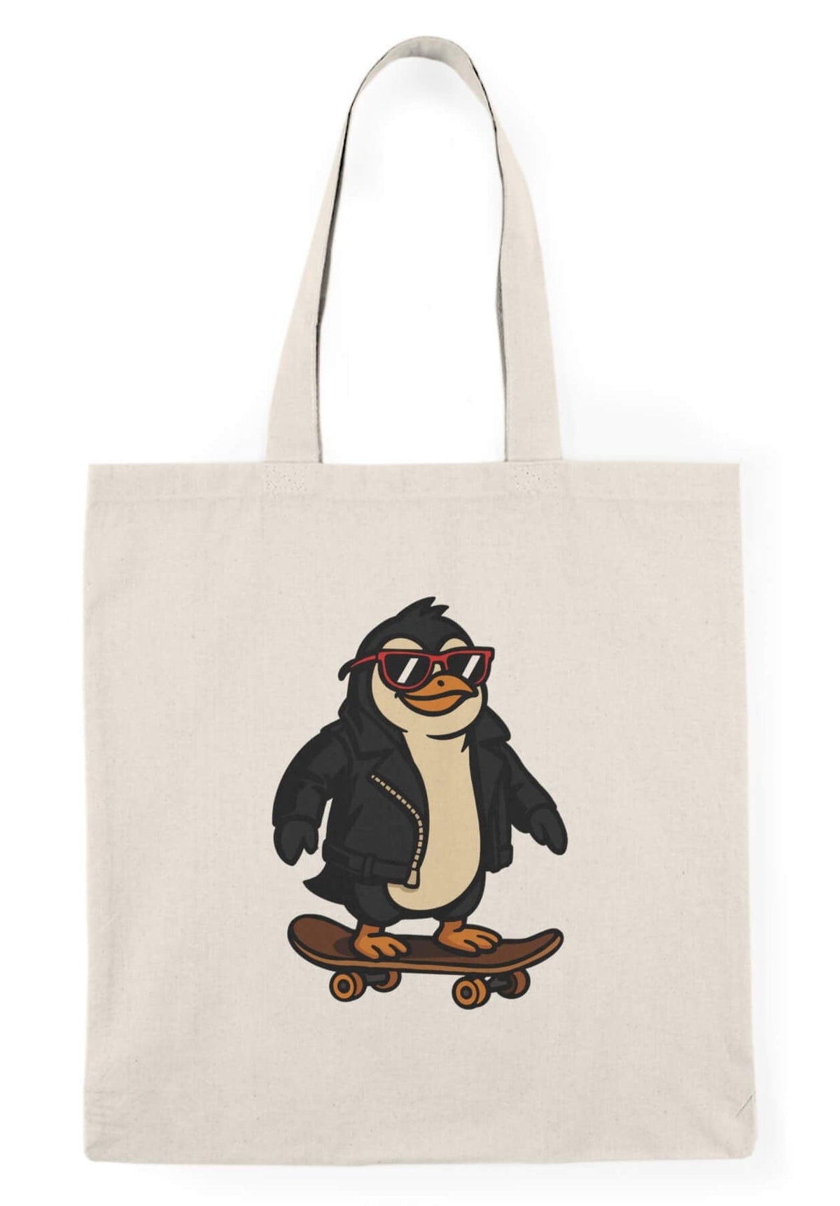 Cool Penguin skating Tote Bag