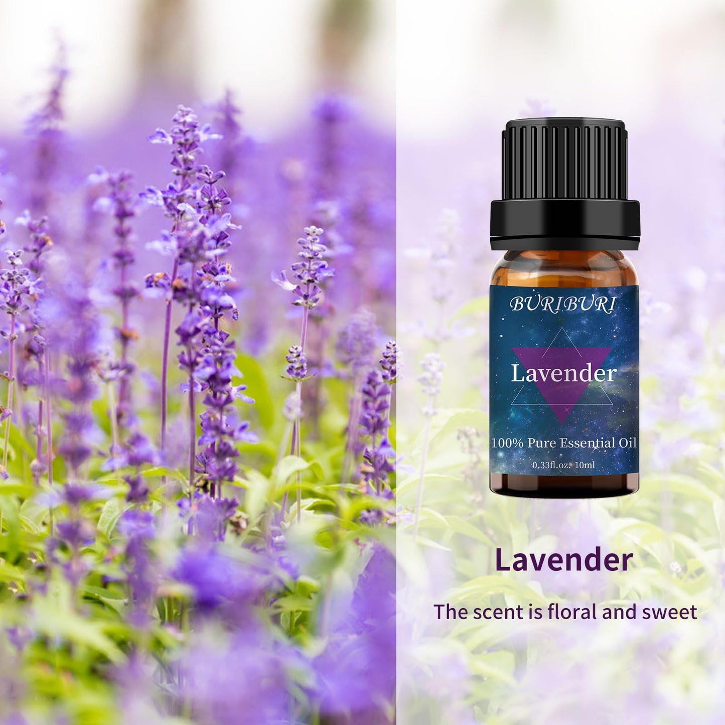 Lavender & Peppermint Essential Oil Gift Set – 100% Pure & Undiluted, 10ml x2