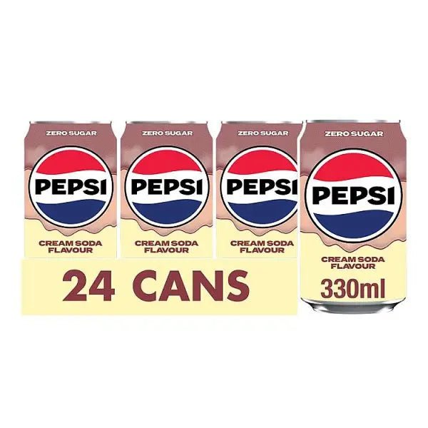 Pepsi Treats Cream Soda Flavour Cans 24 x 330ml (Case of 24)