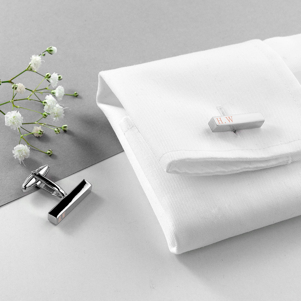 Personalised Bar Cufflinks