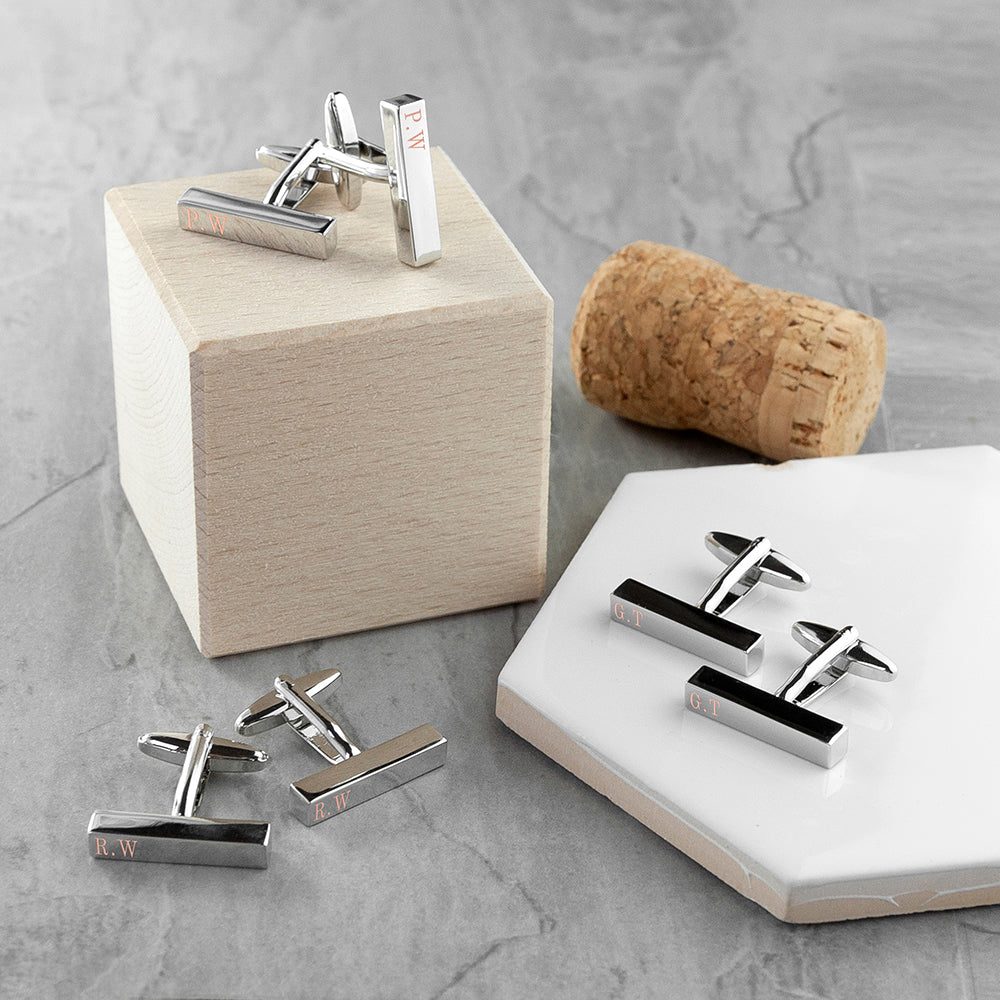 Personalised Bar Cufflinks