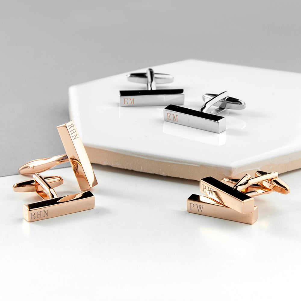 Personalised Bar Cufflinks