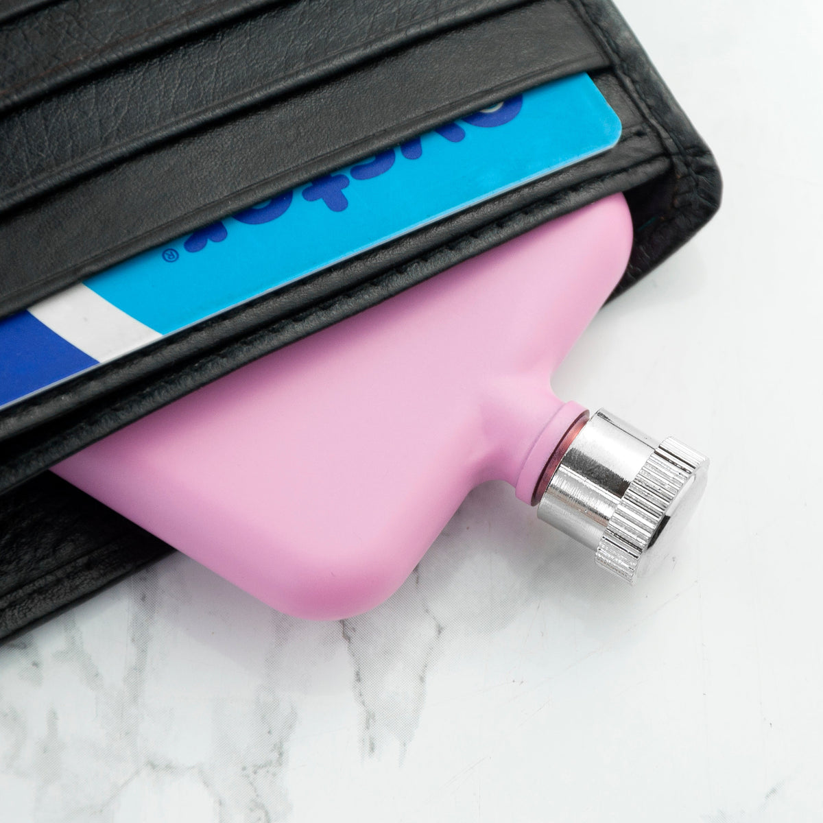 Personalised Pink Slimline Football Shirt Hip Flask