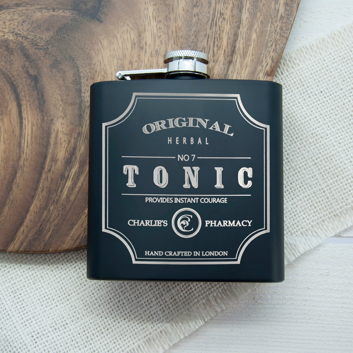 Personalised Vintage Tonic Hip Flask
