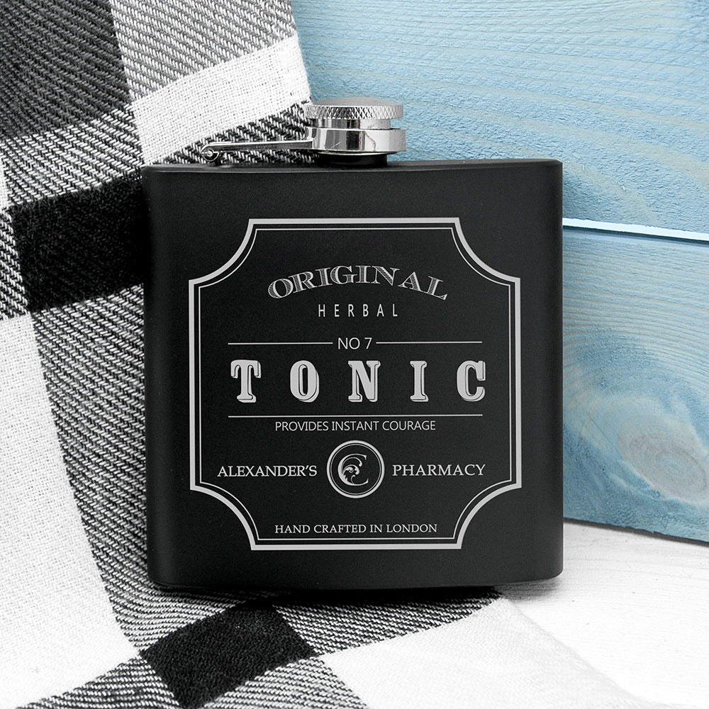 Personalised Vintage Tonic Hip Flask