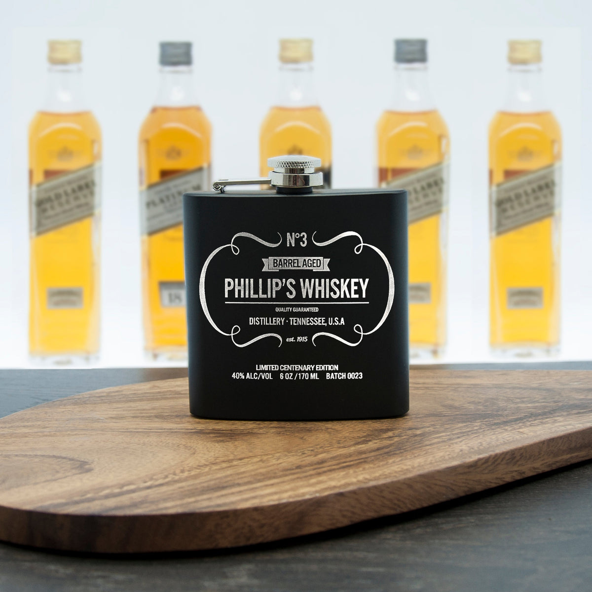 Personalised Vintage Whiskey Hip Flask