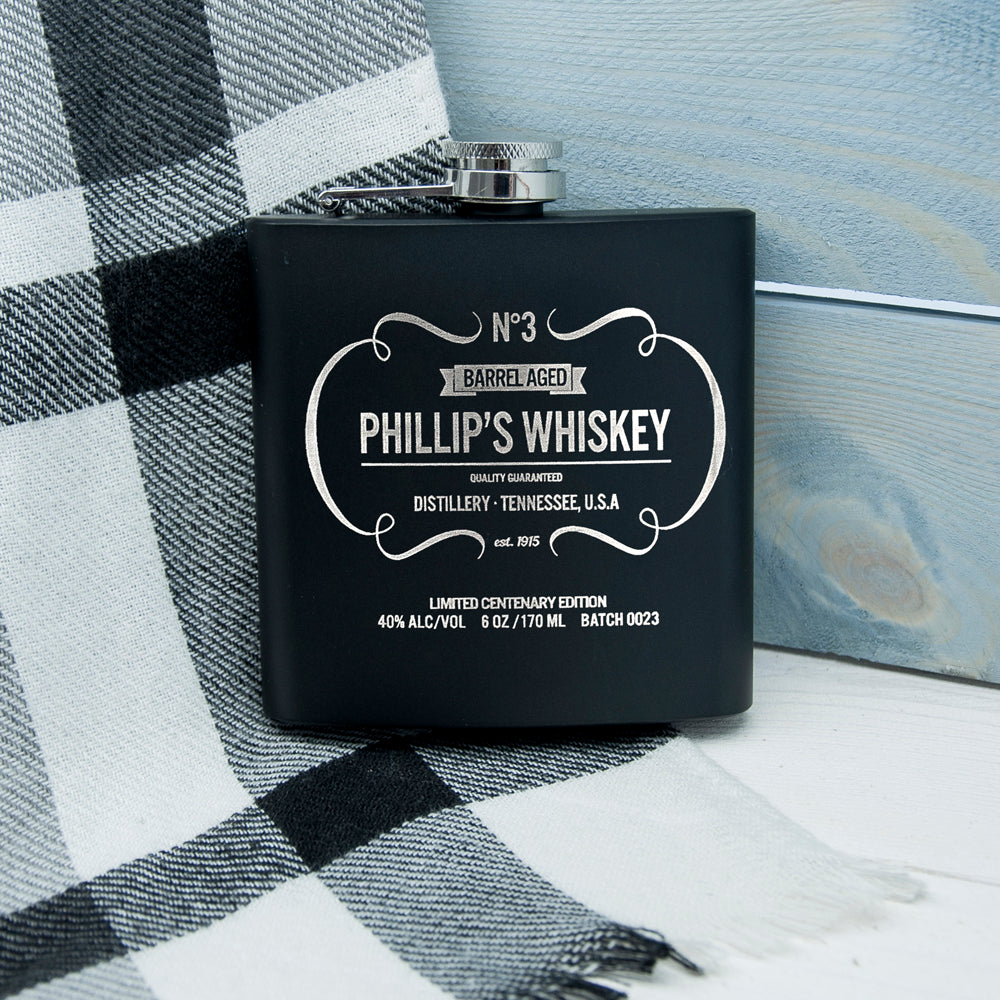 Personalised Vintage Whiskey Hip Flask