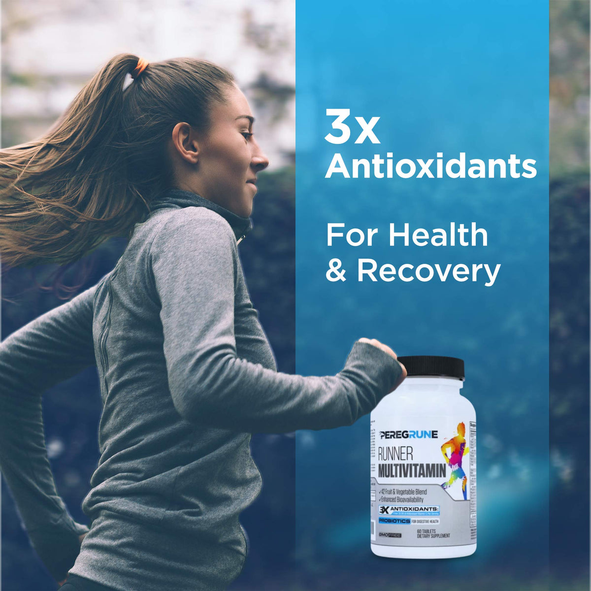 PEREGRUNE Runner Multivitamin & Omega-3 Bundle | Energy, Endurance & Joint Support for Runners