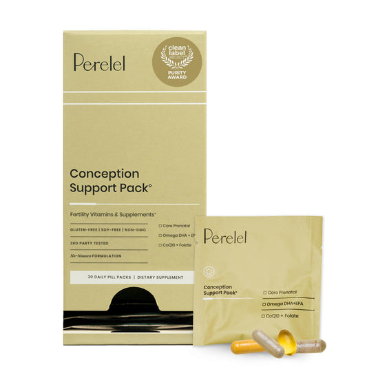 Perelel Conception Support Pack – Prenatal Multivitamin with DHA, COQ10 & Folate