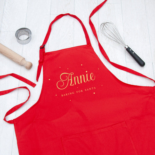 Personalised Personalised Baking for Santa Christmas Apron