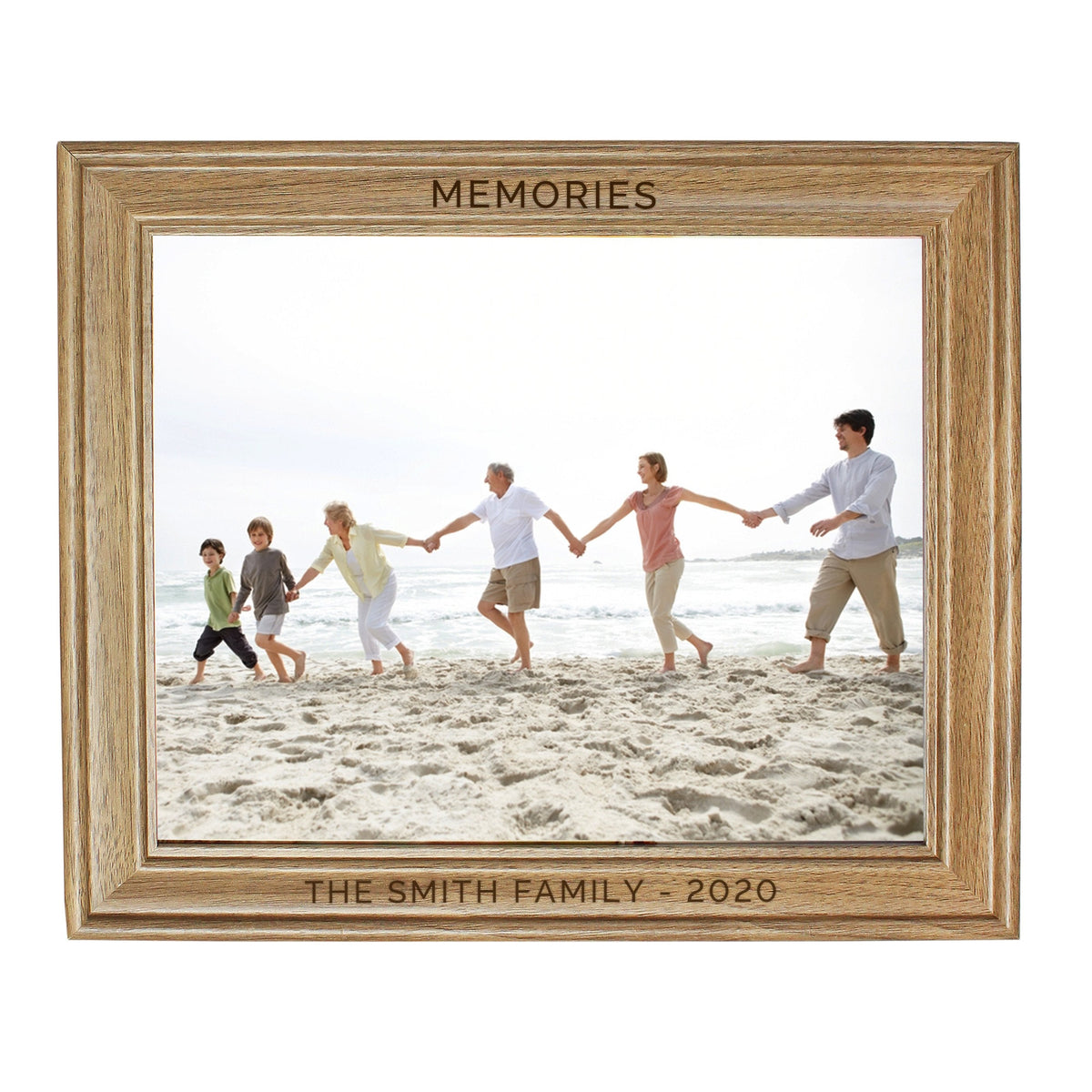 Personalised Free Text 10x8 Inch Wooden Frame