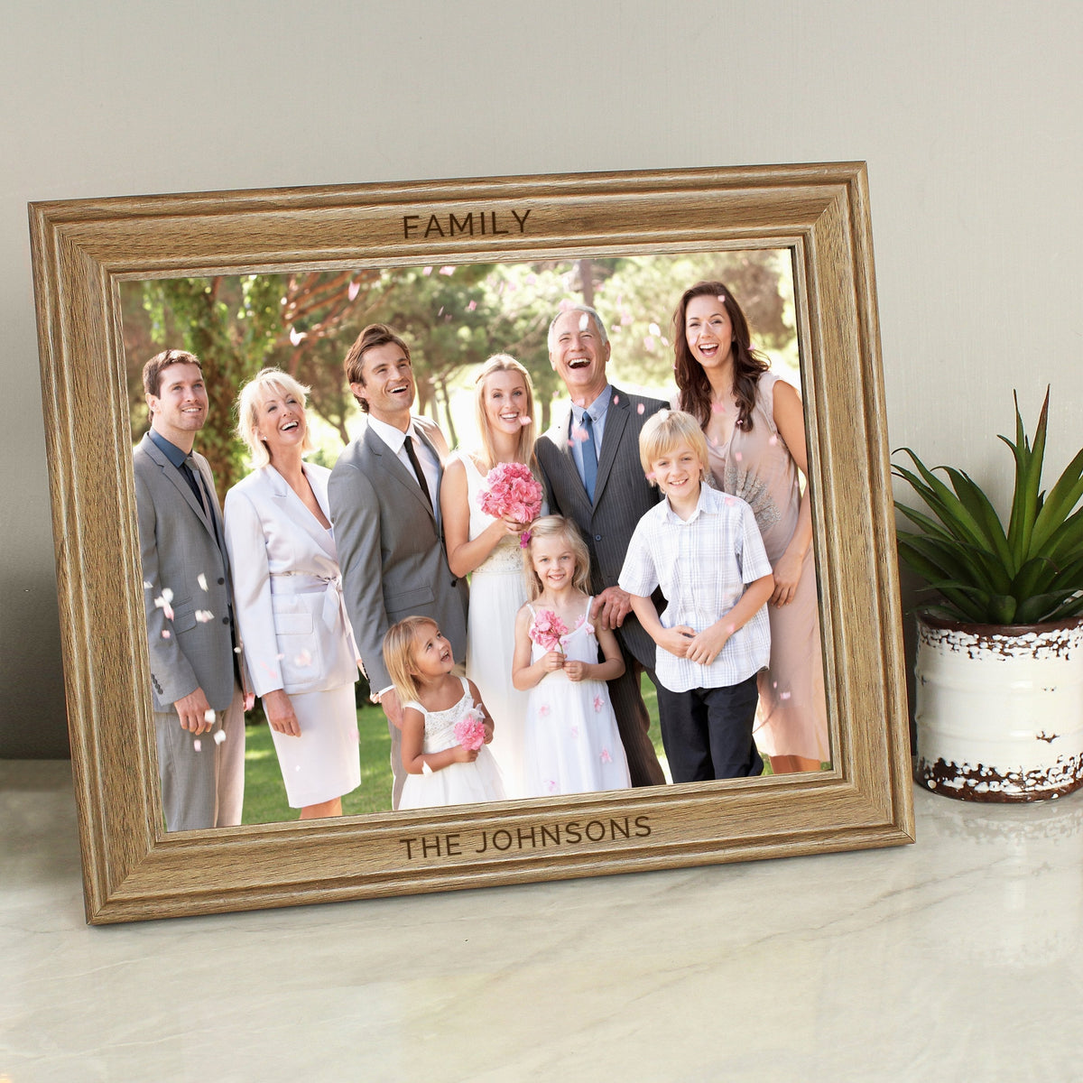 Personalised Free Text 10x8 Inch Wooden Frame