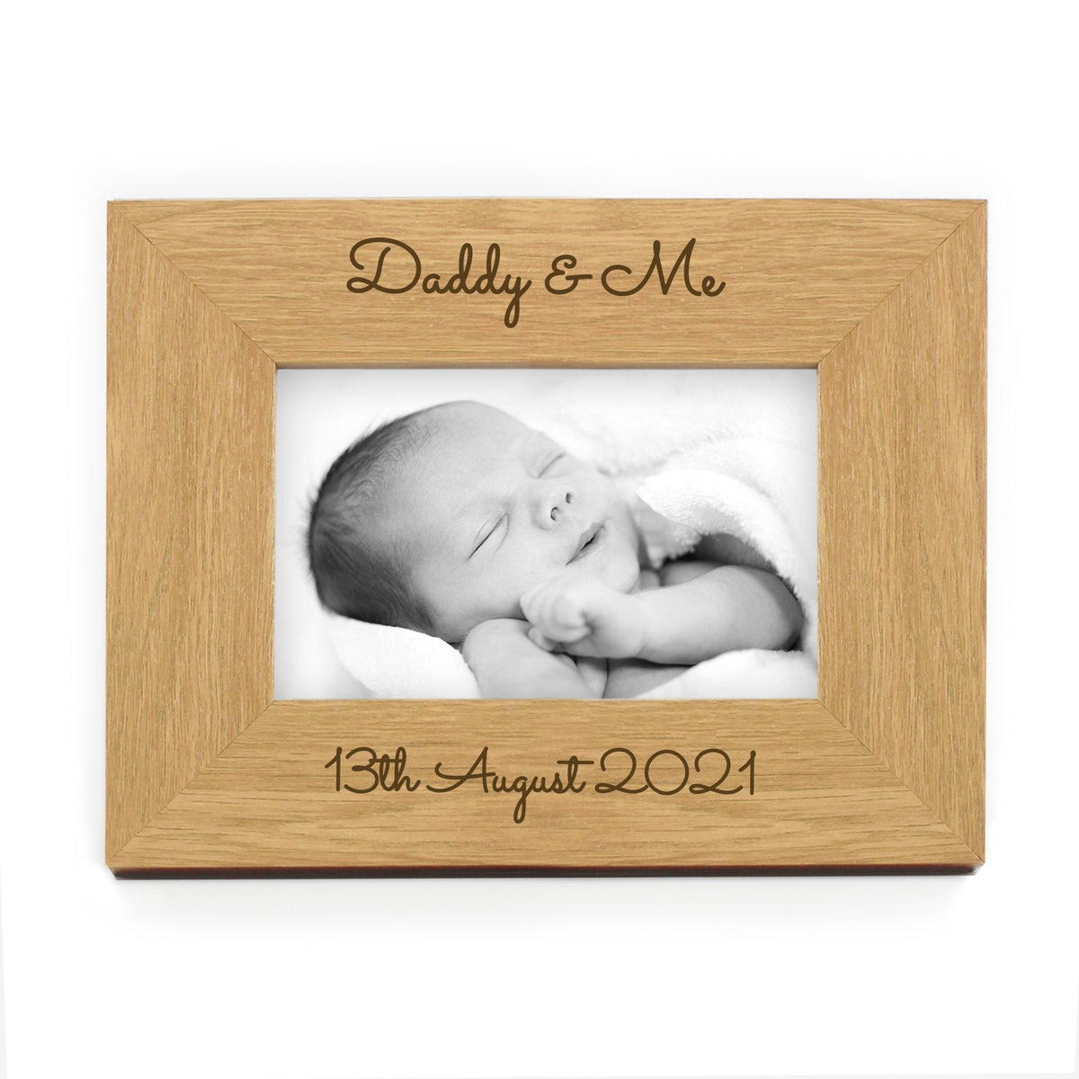 Personalised Free Text 6x4 Inch Wooden Photo Frame