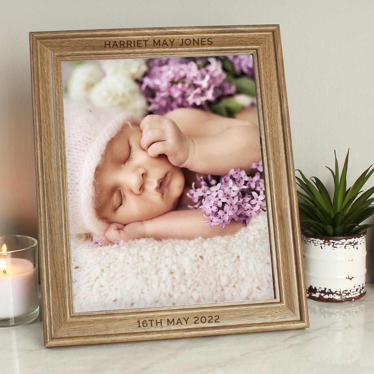 Personalised Free Text 8x10 Inch Wooden Frame