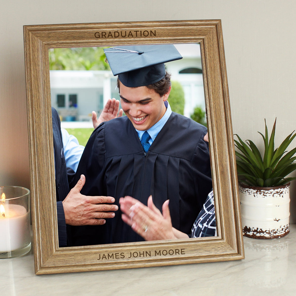 Personalised Free Text 8x10 Inch Wooden Frame