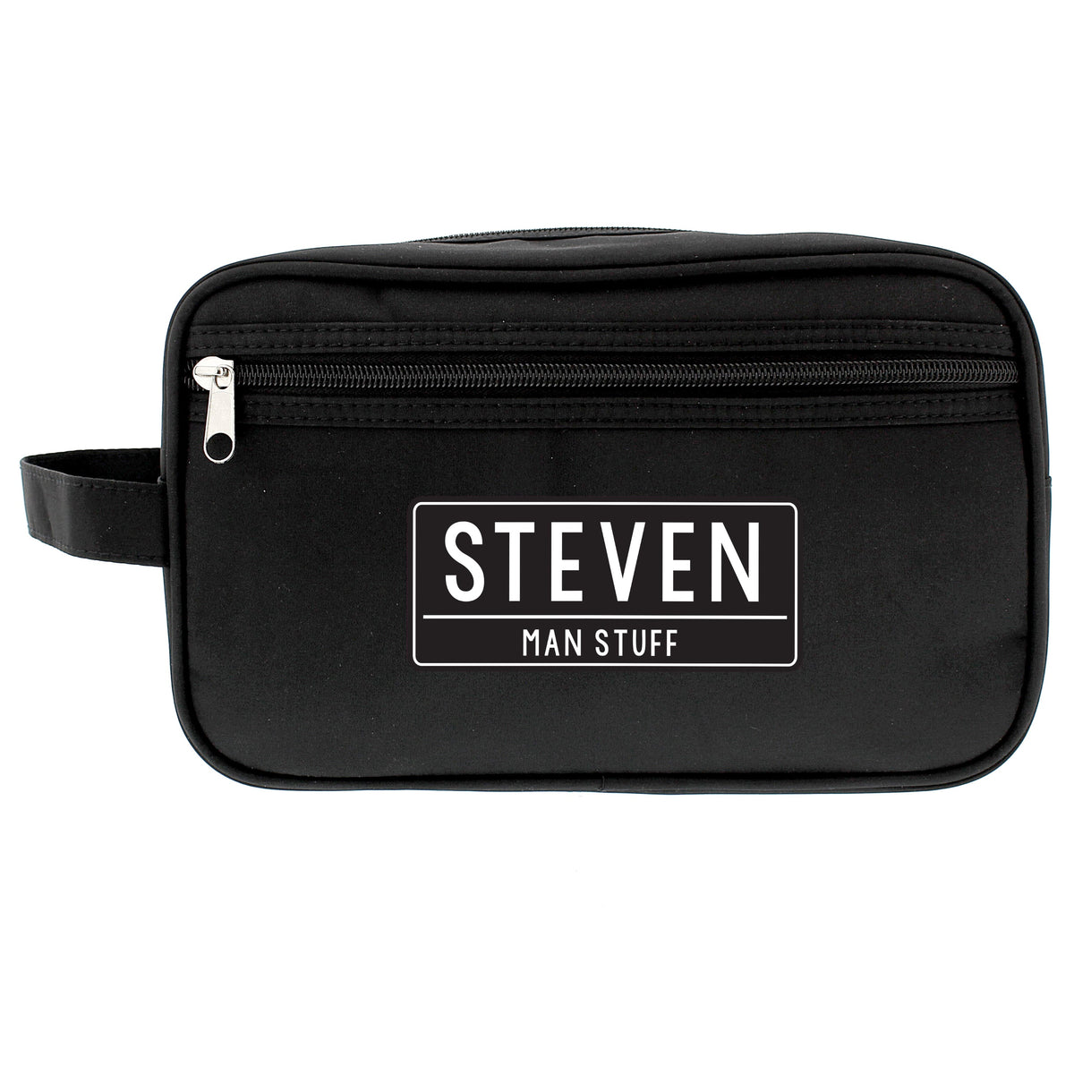 Personalised Free Text Black Vanity Bag