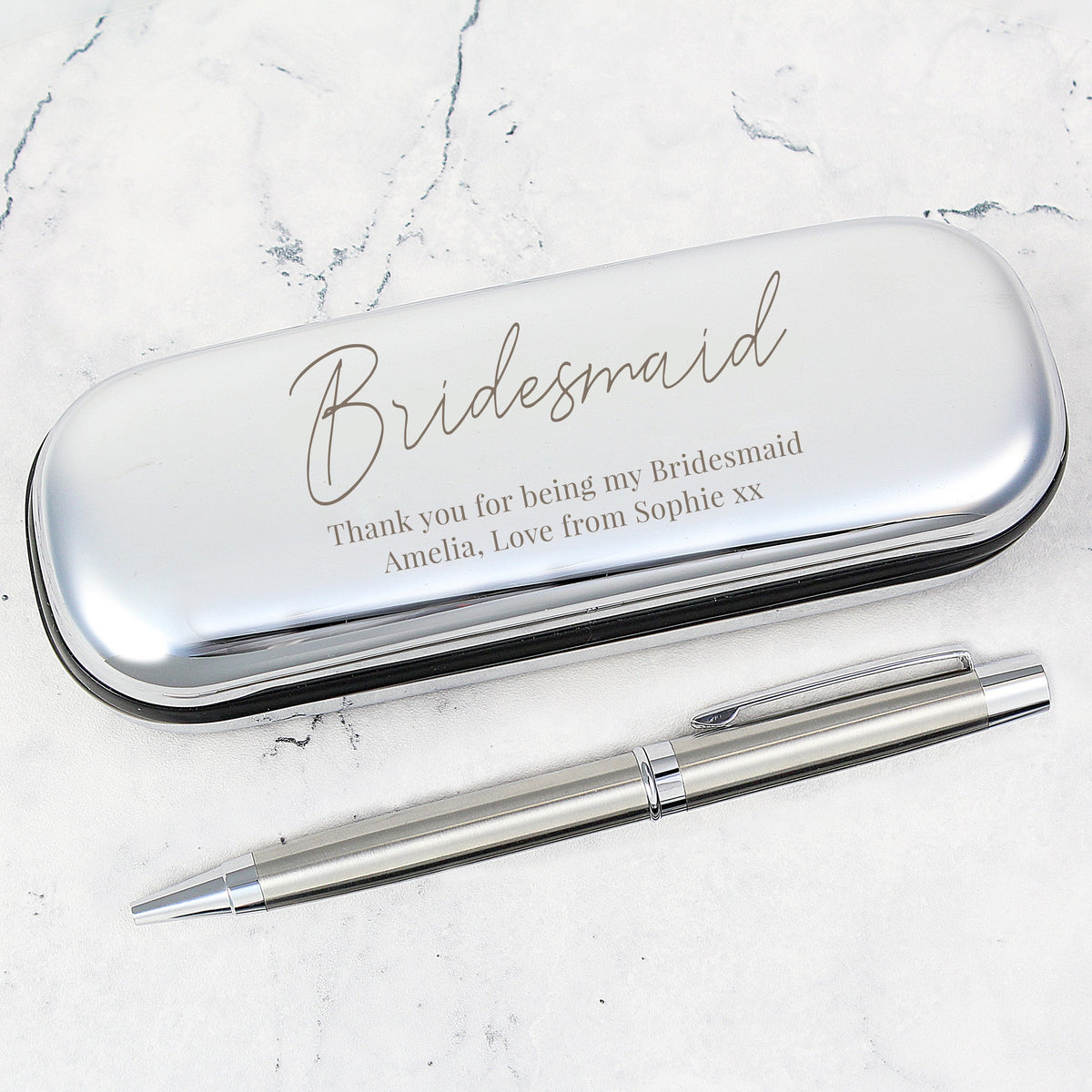 Personalised Free Text Pen And Box Set