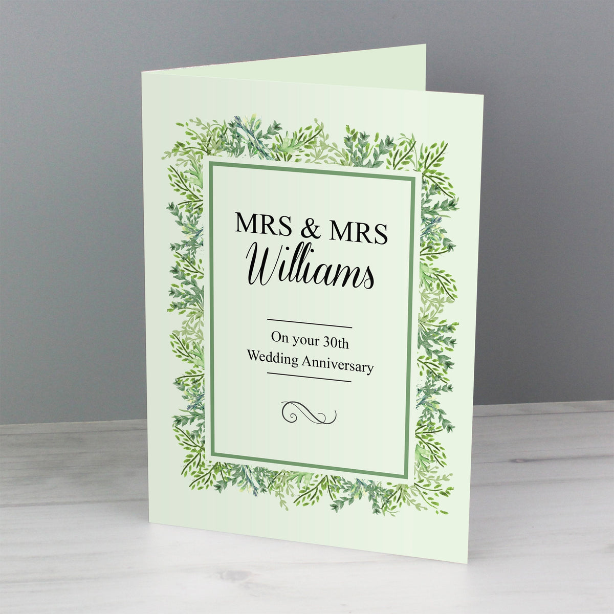 Personalised Fresh Botanical Card