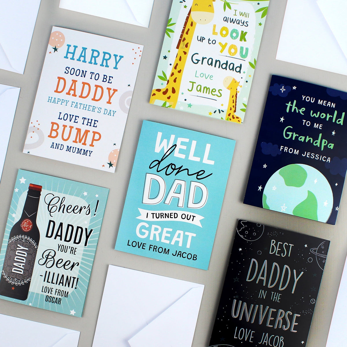 Personalised From The Bump Father's Day Card