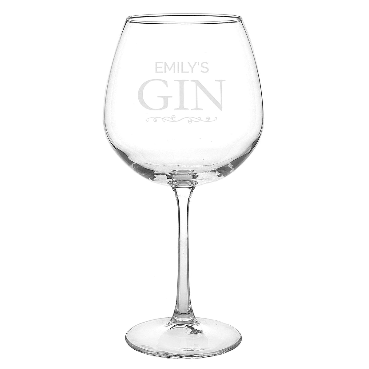 Personalised Gin Balloon Glass