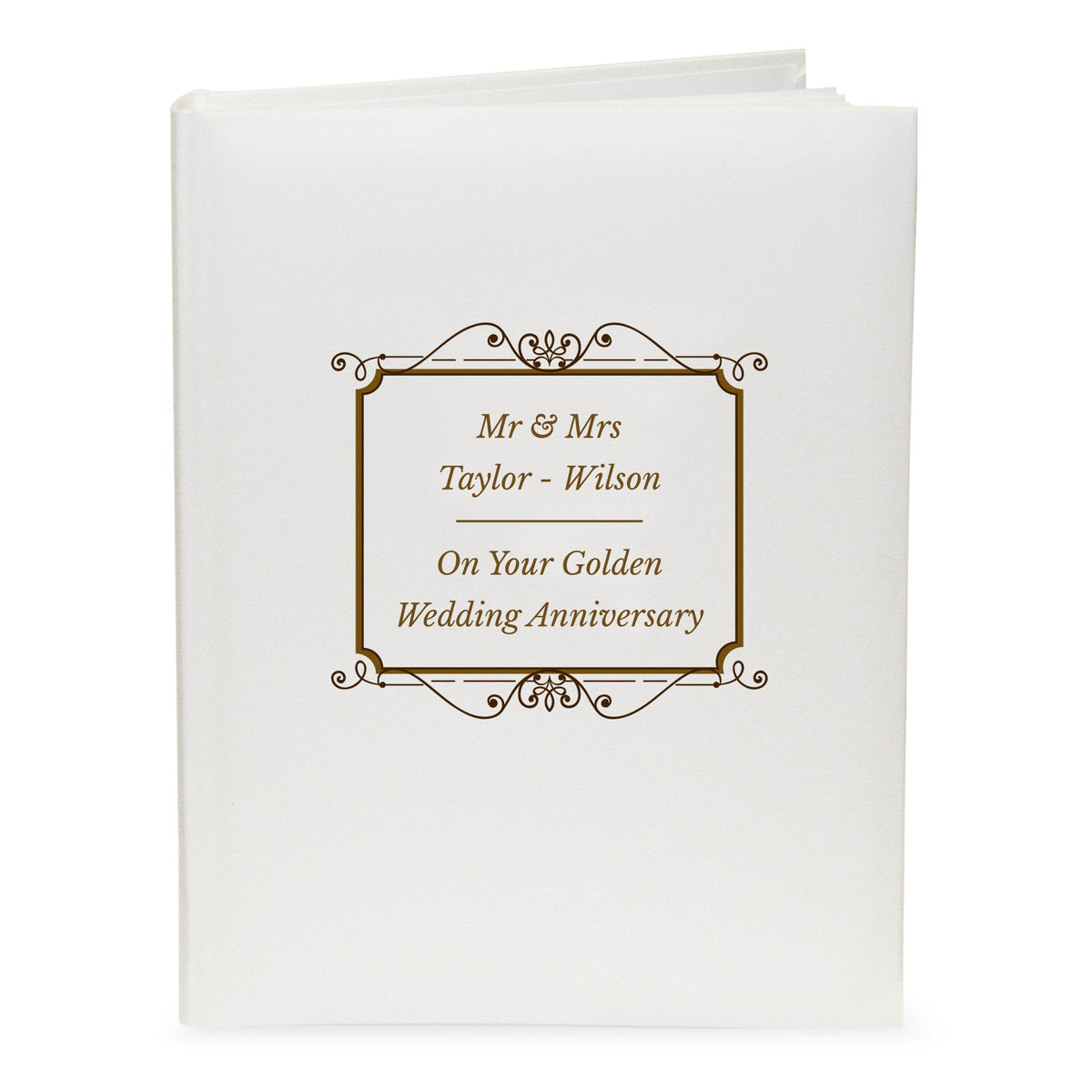 Personalised Gold Album With Sleeves