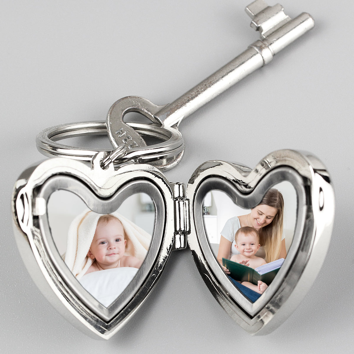 Personalised Heart Photoframe Keyring