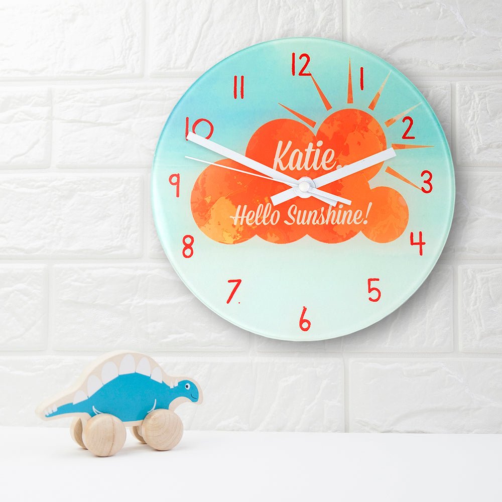 Personalised Hello Sunshine Wall Clock