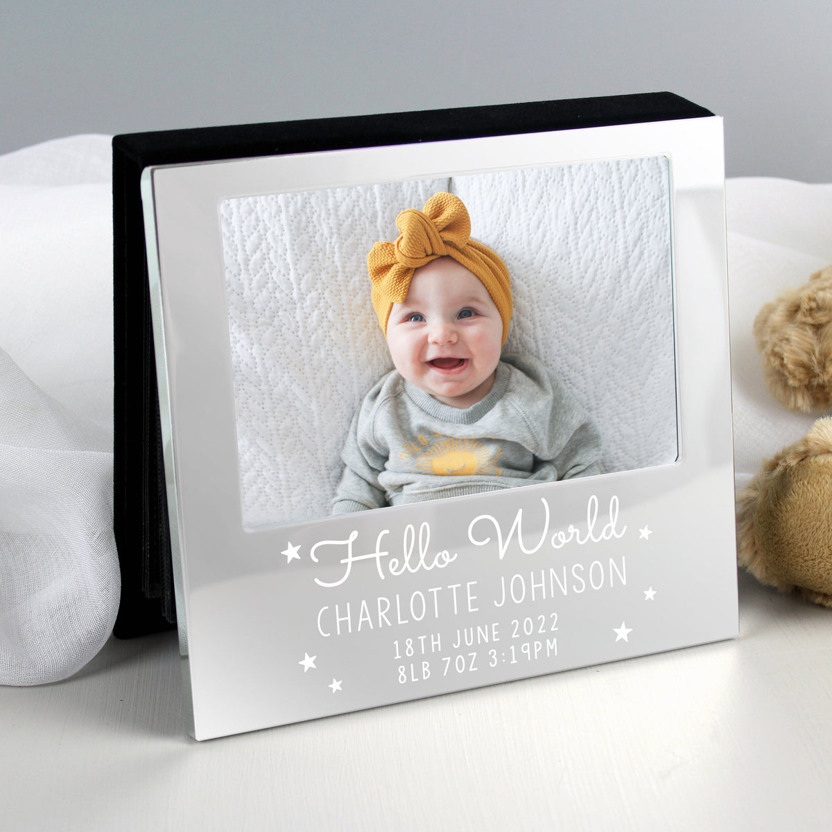 Personalised Hello World 6x4 Inch Photo Frame Album